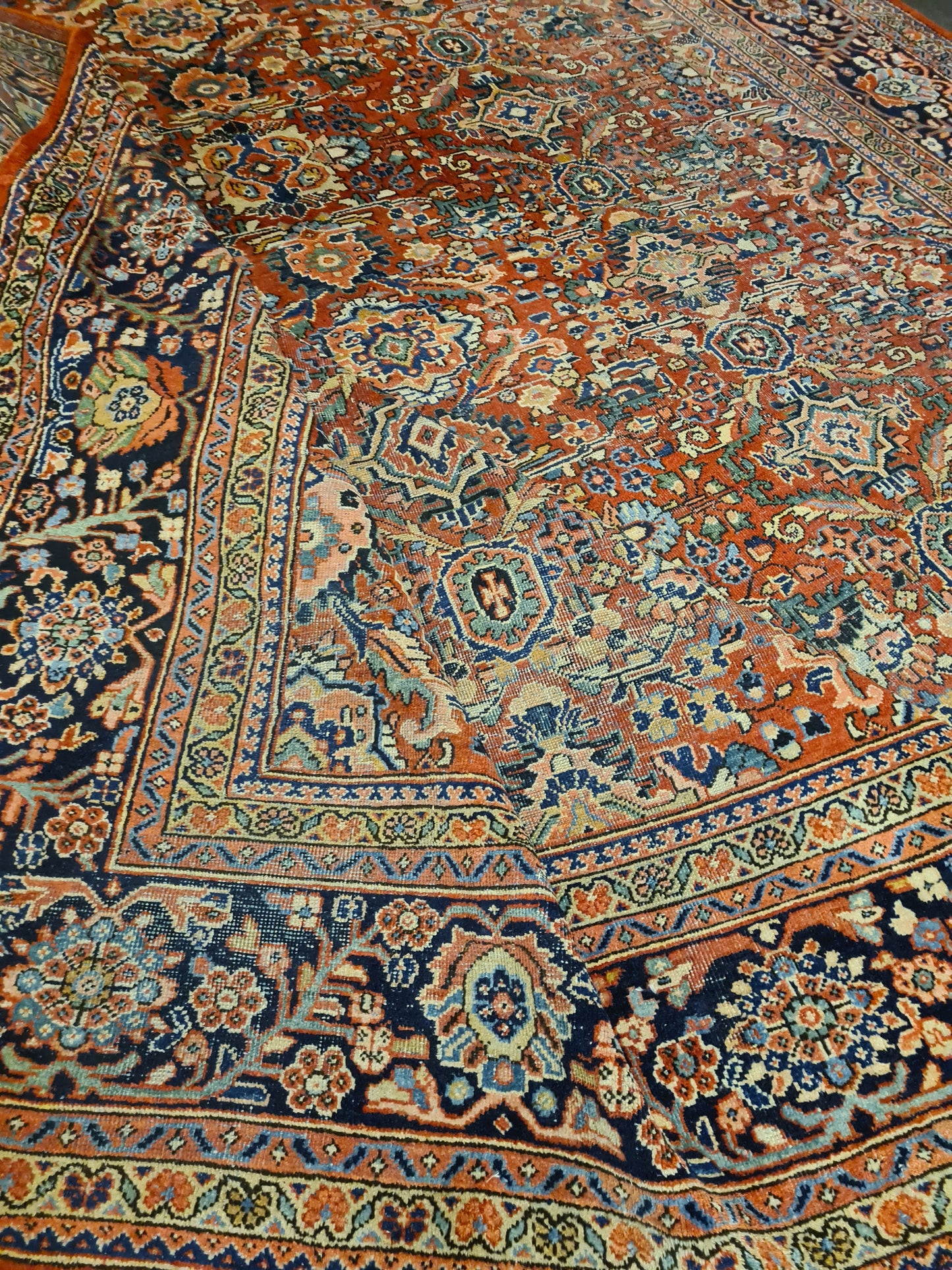 Perserteppich Orientteppcih Antiker Teppich Handgeknüpfter Sarough Mahal 430x318cm