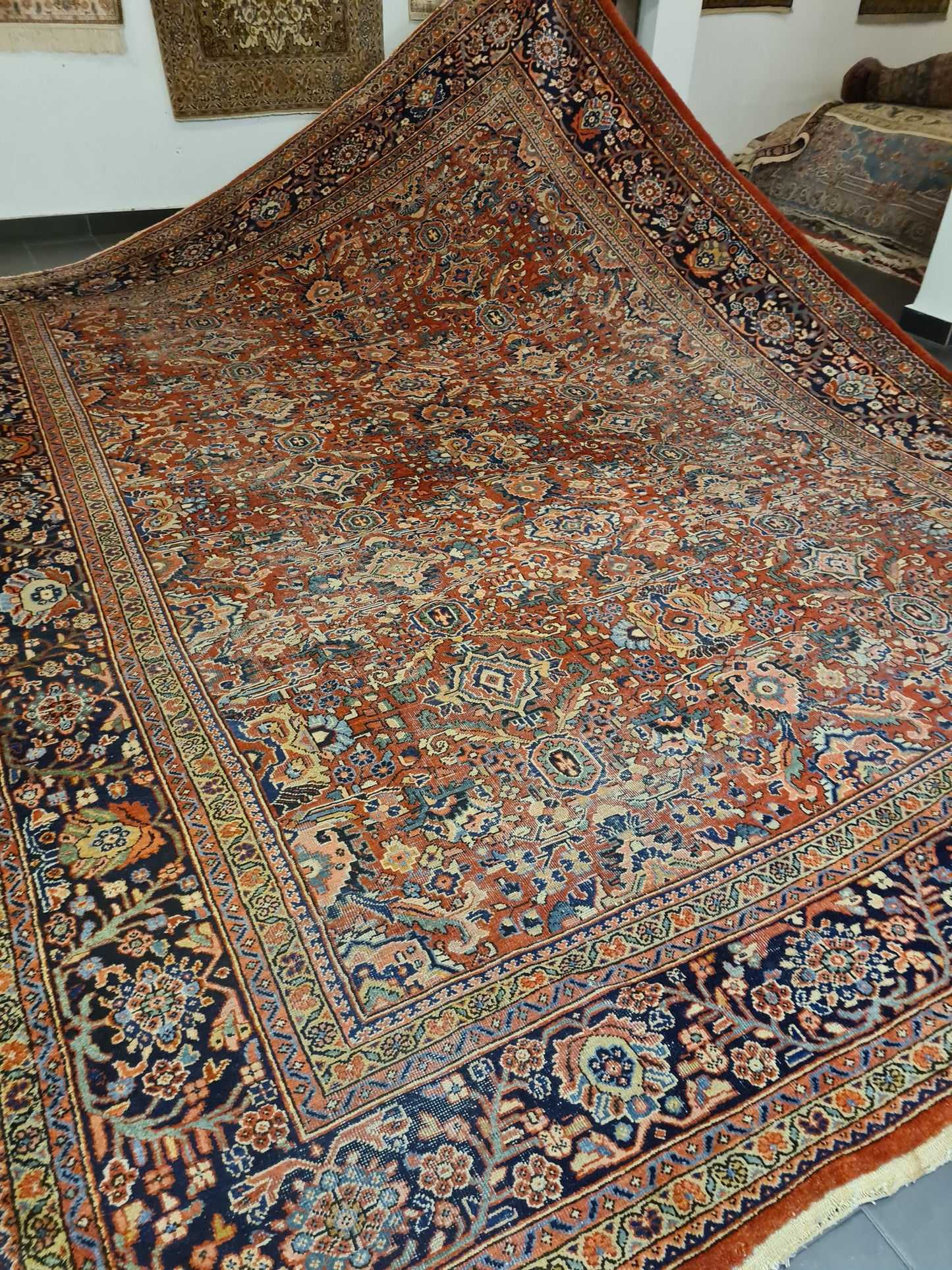 Perserteppich Orientteppcih Antiker Teppich Handgeknüpfter Sarough Mahal 430x318cm