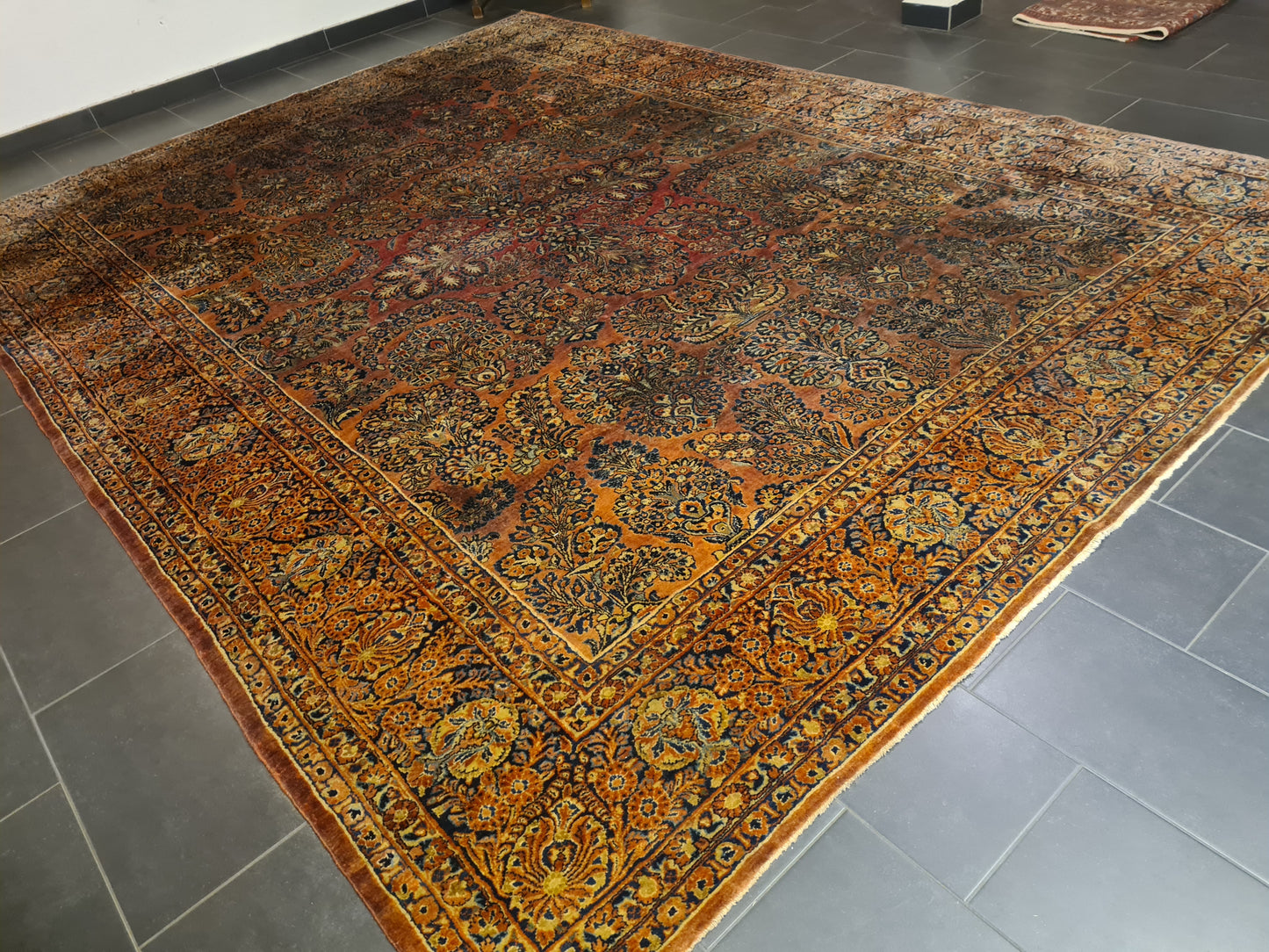 Perserteppich Orientteppich Handgeknüpfter Palast Teppich US Sarough Reimport 415x305cm