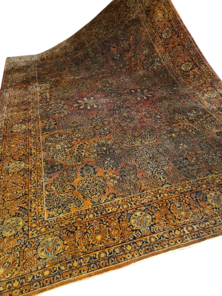 Perserteppich Orientteppich Handgeknüpfter Palast Teppich US Sarough Reimport 415x305cm