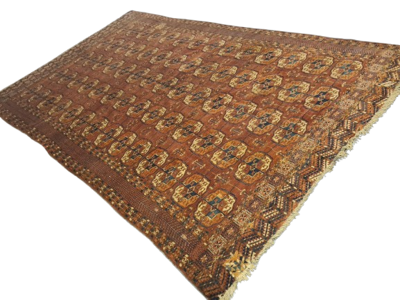 Orientteppich Handgeknüpfter Teppich Buchara Jomut UdssR Sammlerstück 353x217cm