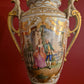 Ambrosius Lamm Dresden 1900 Jh. Große Handbemalte Henkelvase