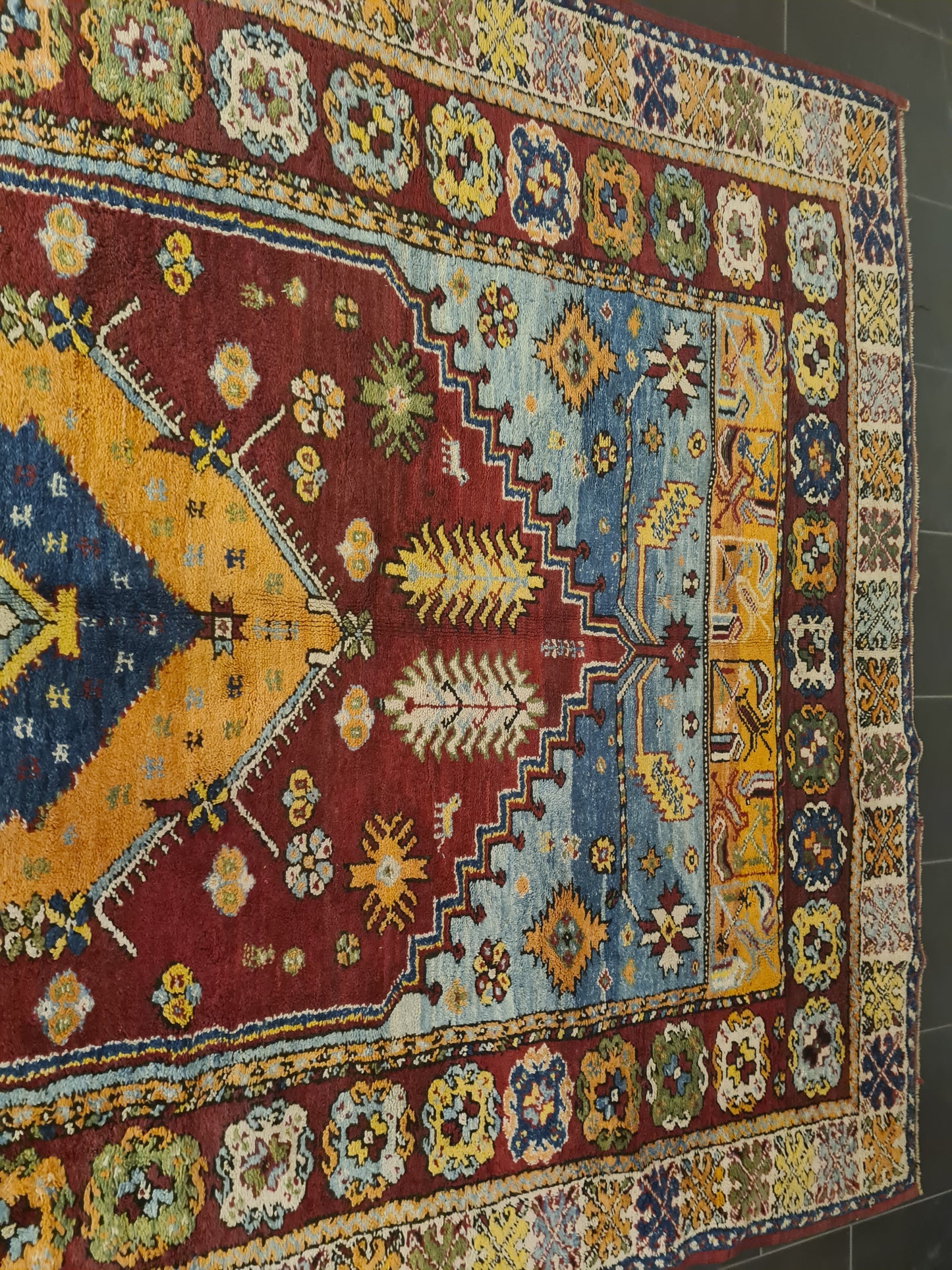 Orientteppich Antiker Handgeknüpfter Teppich Kasak old rug Sammlerstück 332x197cm