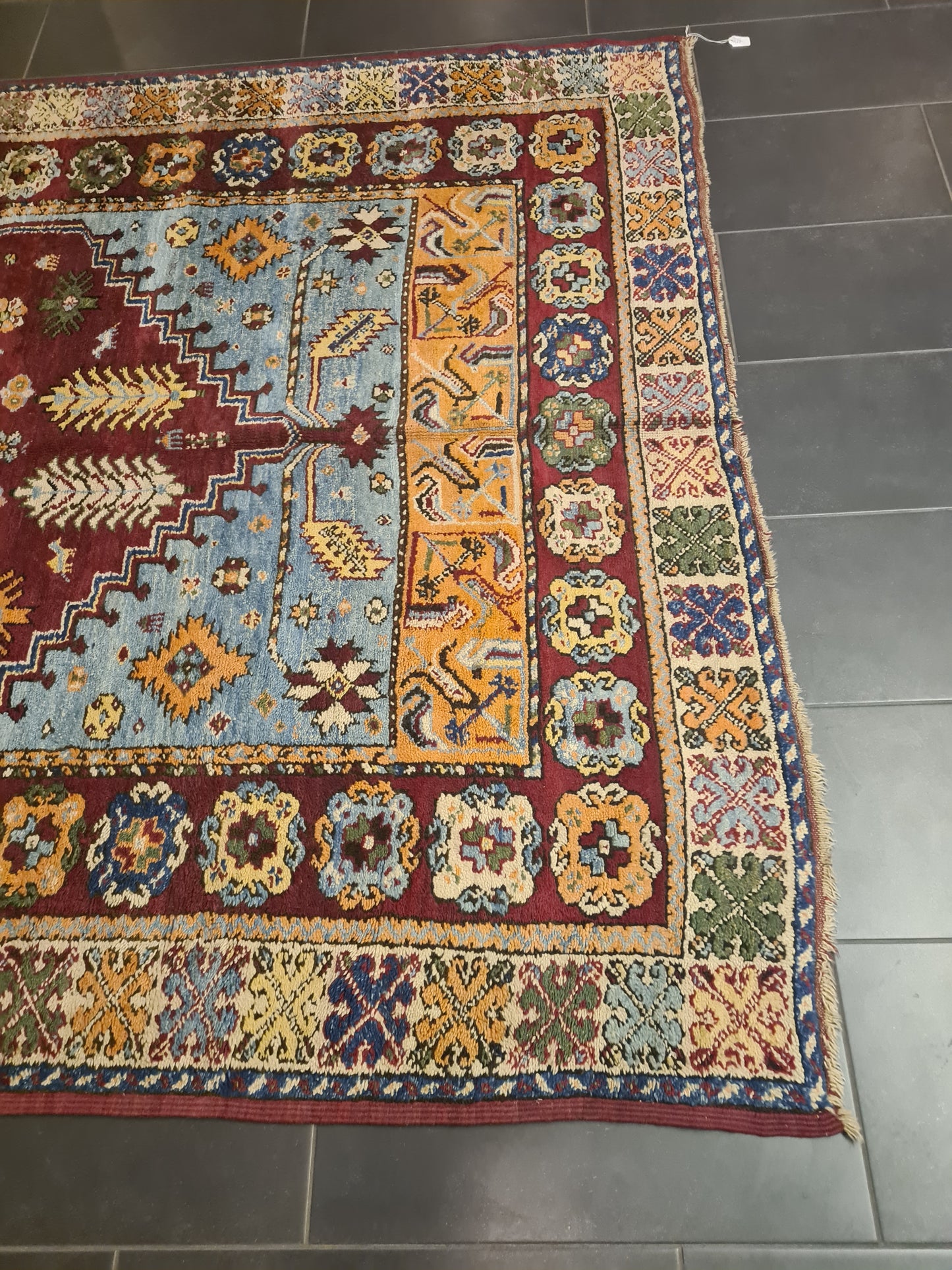 Orientteppich Antiker Handgeknüpfter Teppich Kasak old rug Sammlerstück 332x197cm