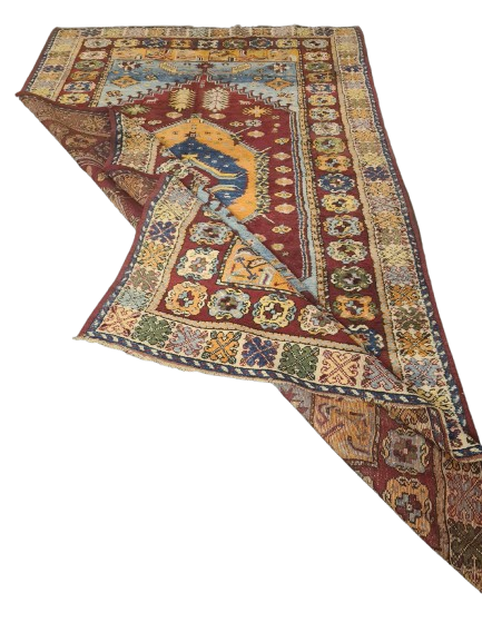 Orientteppich Antiker Handgeknüpfter Teppich Kasak old rug Sammlerstück 332x197cm