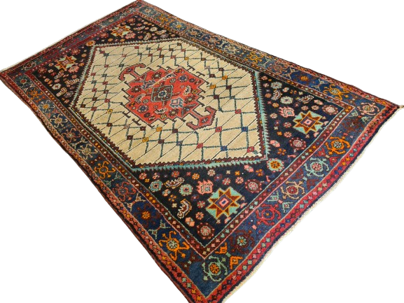 Perserteppich Orientteppich Handgeknüpfter Teppich Senneh antik 220x130cm