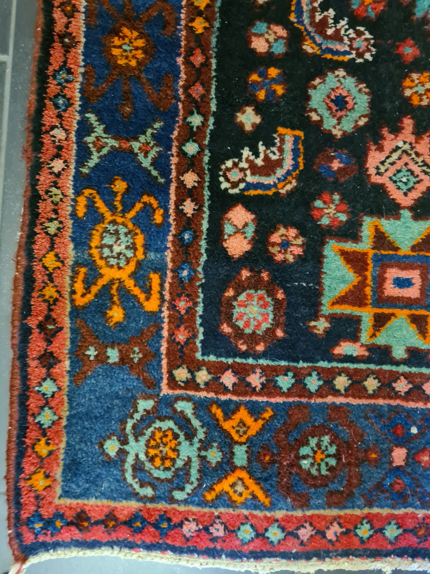 Perserteppich Orientteppich Handgeknüpfter Teppich Senneh antik 220x130cm