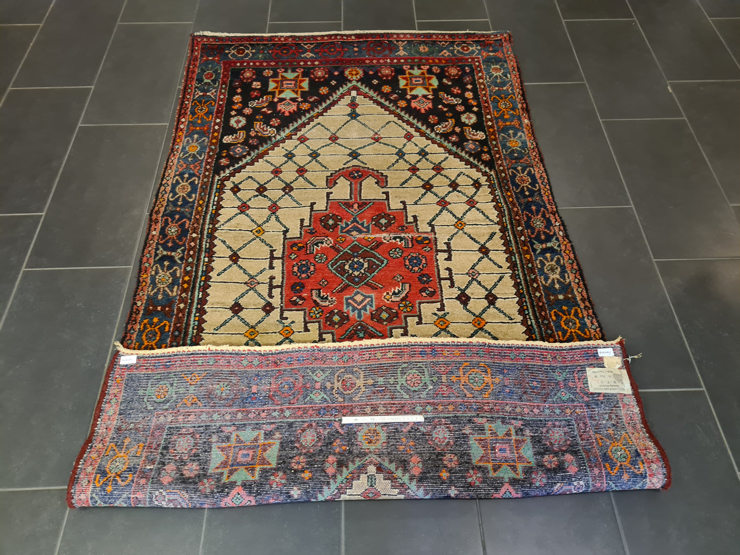 Perserteppich Orientteppich Handgeknüpfter Teppich Senneh antik 220x130cm