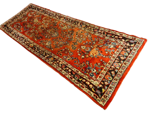 Perserteppich Orientteppich Handgeknüpfter Teppich Sarough Läufer 222x82cm