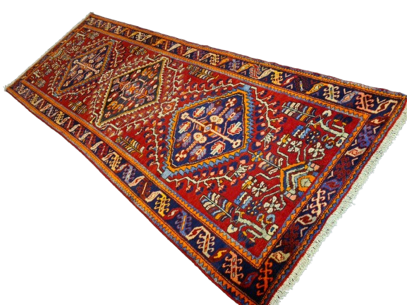 Perserteppich Orientteppich Handgeknüpfter Teppich Sarough Läufer 324x120cm