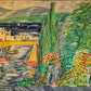 Ölgemälde Europäische Schule 20. Jhrd. Hafenszene 131x91 cm