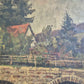 Ölgemälde Steinbrücke Europäische Schule 20. Jhrd. 52x45 cm