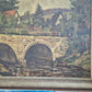 Ölgemälde Steinbrücke Europäische Schule 20. Jhrd. 52x45 cm