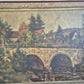 Ölgemälde Steinbrücke Europäische Schule 20. Jhrd. 52x45 cm