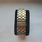 Seiko Herrenarmbanduhr mit Edelstahl-Gold-Look