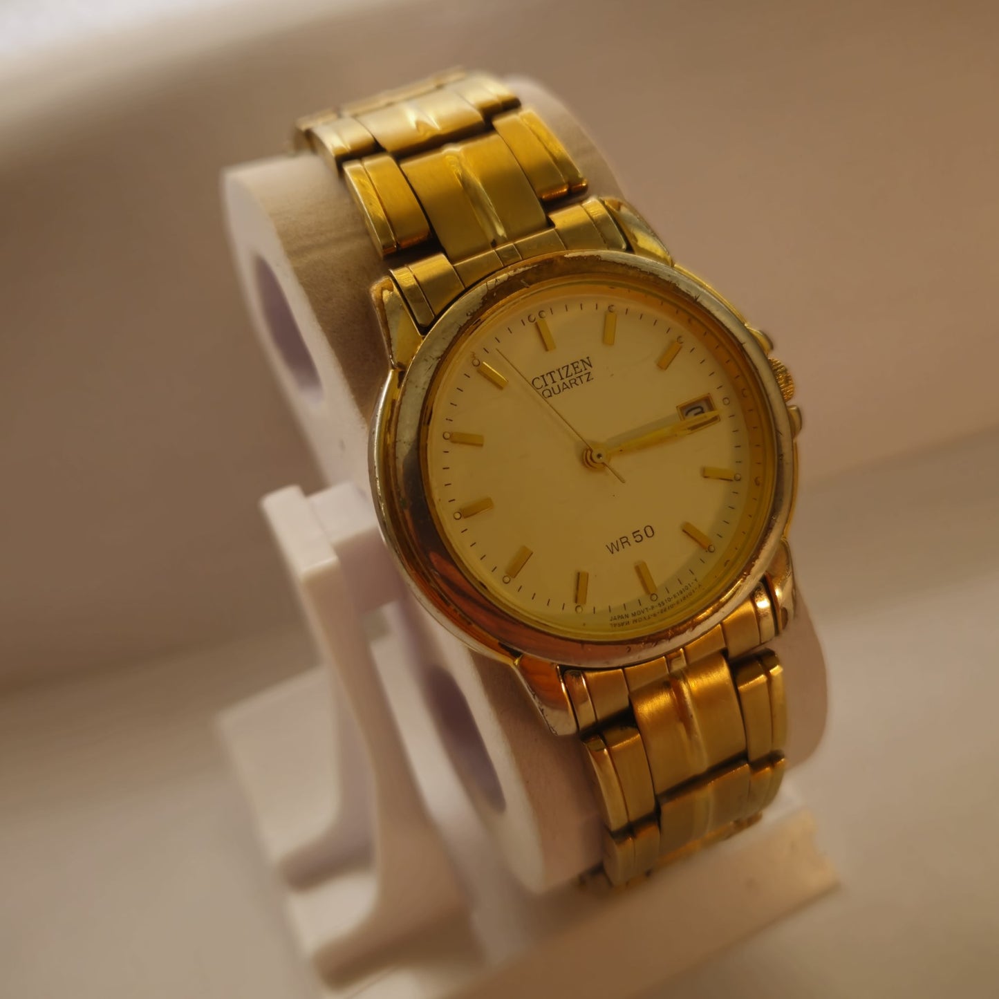 Citizen Quartz – Klassische Herrenarmbanduhr in Gold