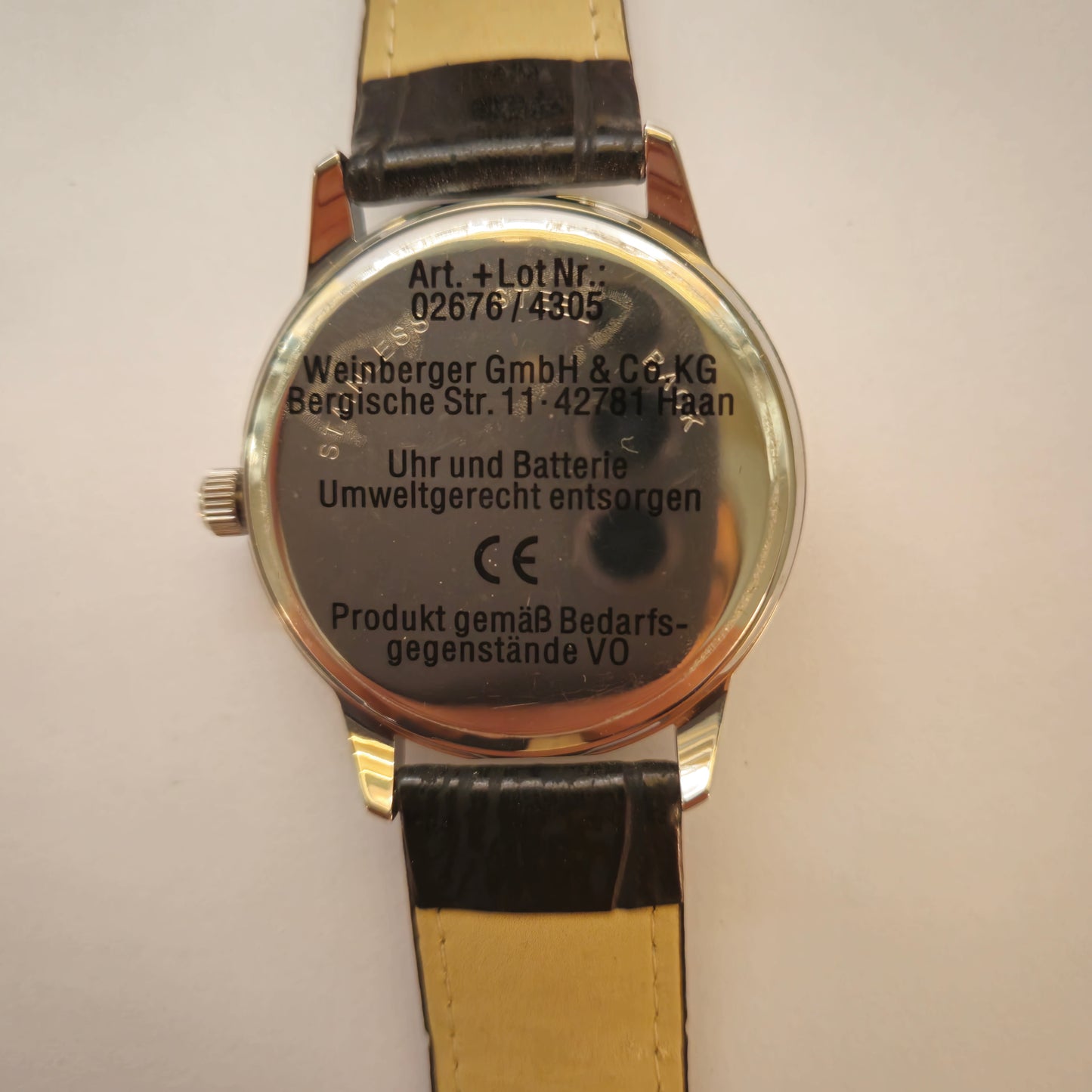 Lacher Herrenuhr mit Tag- und Datumsanzeige