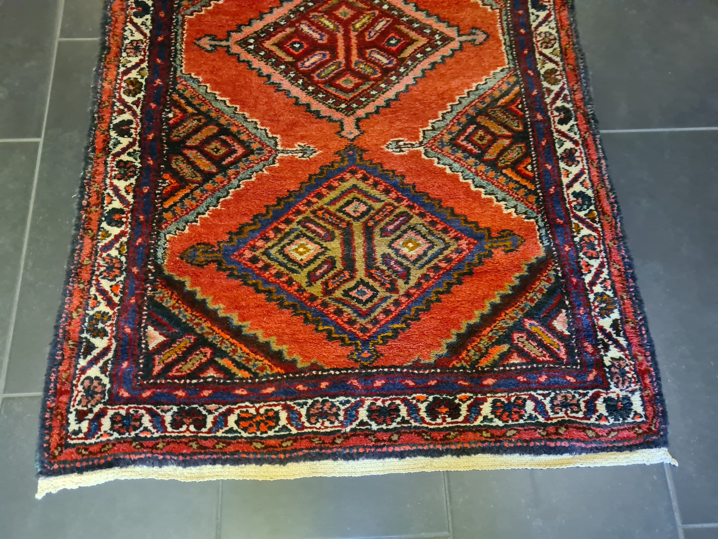 Perserteppich Orientteppich Handgeknüpfter Teppich Malaya Läufer 317x83cm