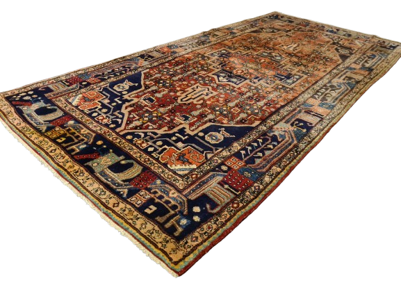 Perserteppich Orientteppich Handgeknüpfter Teppich Malaya antik 318x162cm