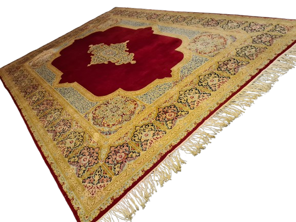 Perserteppich Orientteppich Handgeknüpfter Teppich Kirman Royal 436x308cm