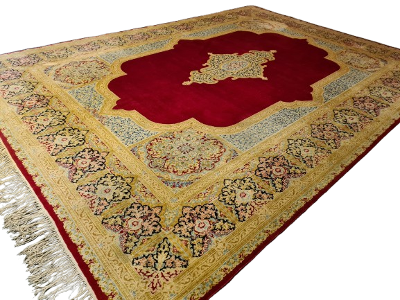 Perserteppich Orientteppich Handgeknüpfter Teppich Kirman Royal 436x308cm