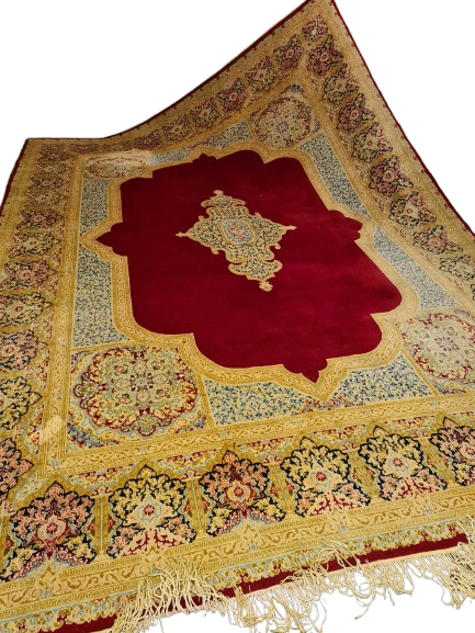 Perserteppich Orientteppich Handgeknüpfter Teppich Kirman Royal 436x308cm