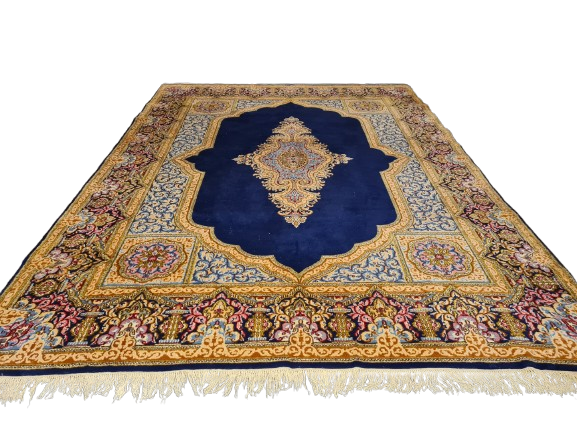 Perserteppich Orientteppich Handgeknüpfter Teppich Kirman Royal 375x275cm