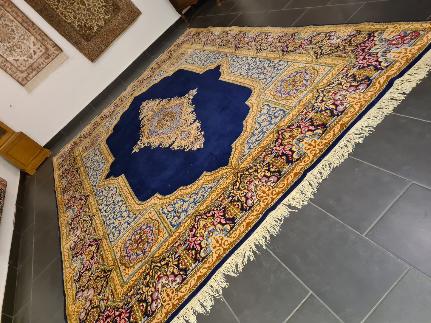 Perserteppich Orientteppich Handgeknüpfter Teppich Kirman Royal 375x275cm