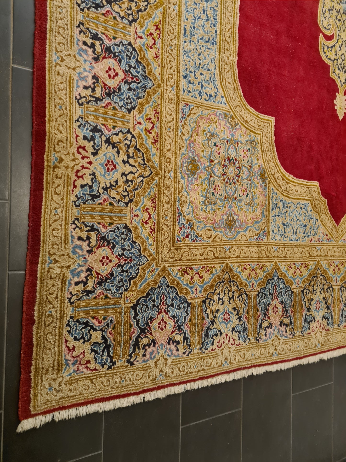 Perserteppich Orientteppich Handgeknüpfter Teppich Kirman 393x290cm