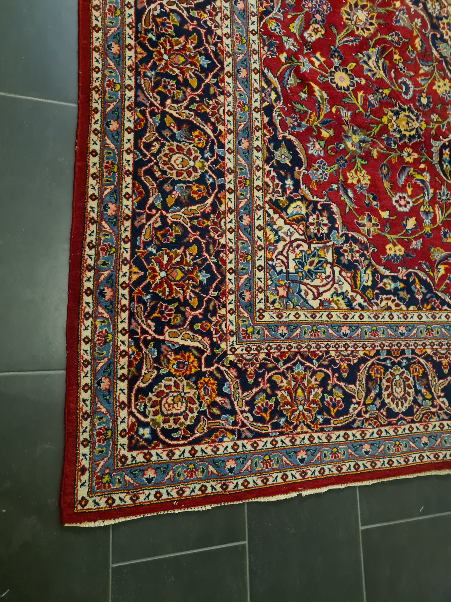 Perserteppich Orientteppich Handgeknüpfter Teppich Keshan Royal 390x300cm