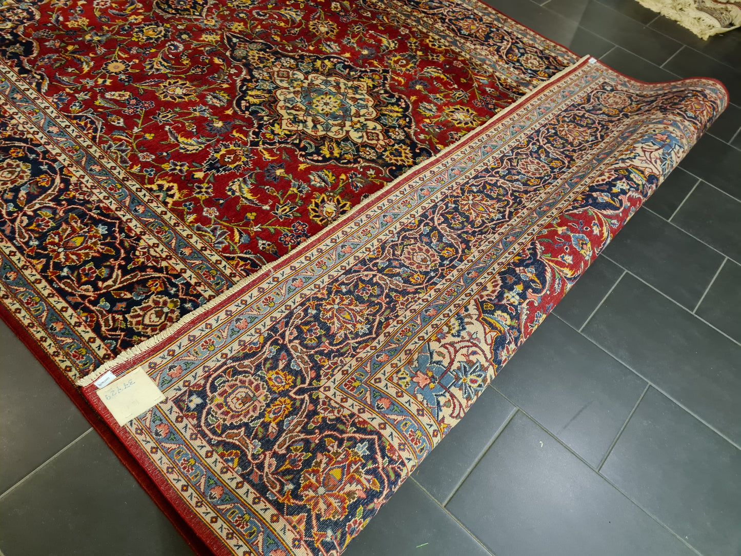 Perserteppich Orientteppich Handgeknüpfter Teppich Keshan Royal 390x300cm