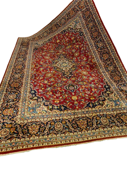 Perserteppich Orientteppich Handgeknüpfter Teppich Keshan Royal 390x300cm