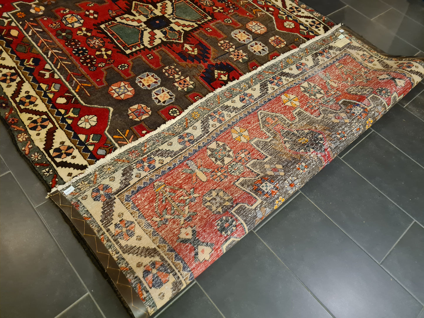 Antiker Perserteppich Orientteppich Handgeknüpfter Teppich Bachtiar 305x205cm