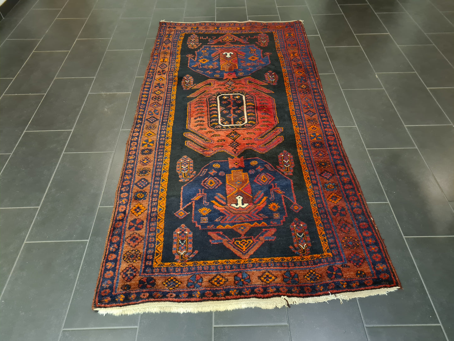 Perserteppich Orientteppich Handgeknüpfter Teppich Malaya Antik 262x131cm