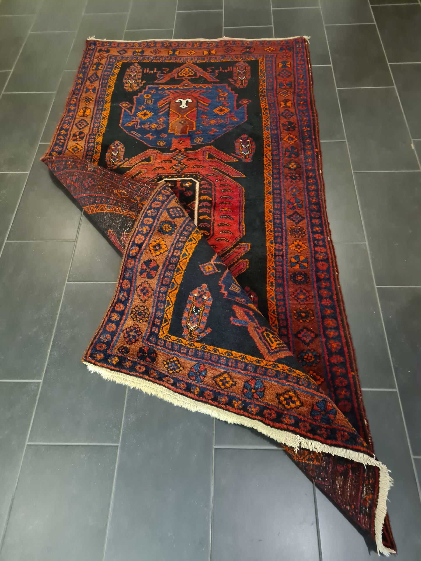 Perserteppich Orientteppich Handgeknüpfter Teppich Malaya Antik 262x131cm