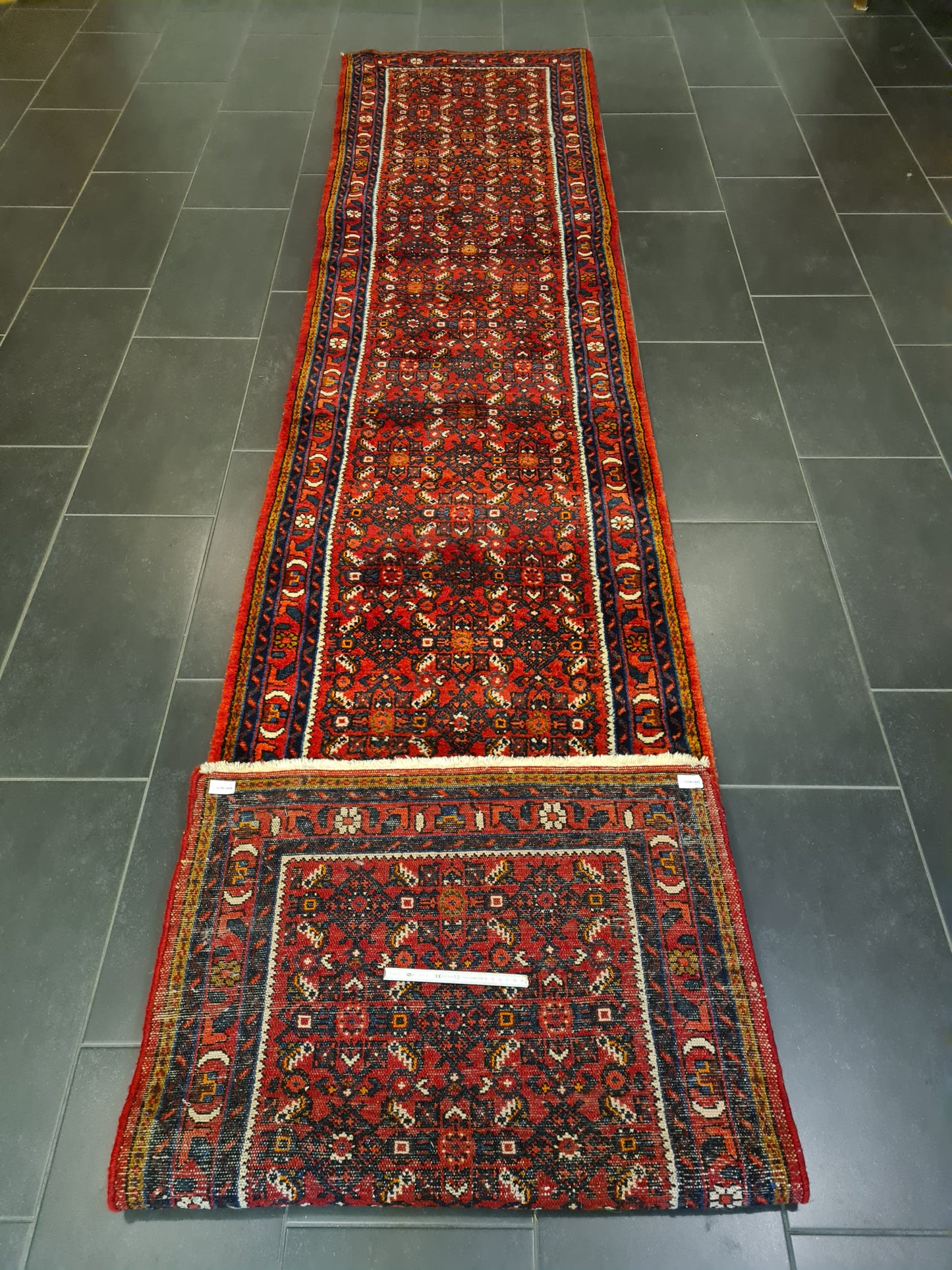 Perserteppich Orientteppich Handgeknüpfter Teppich Malaya Läufer 400x82cm