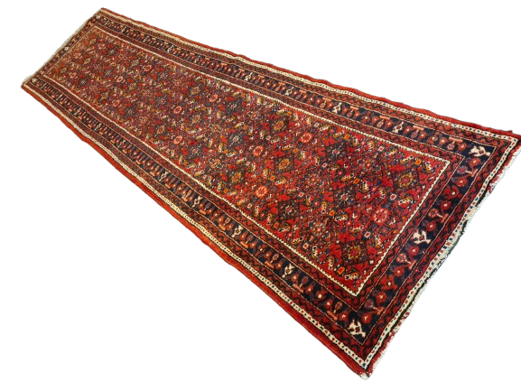 Perserteppich Orientteppich Handgeknüpfter Teppich Läufer Malaya 308x87cm