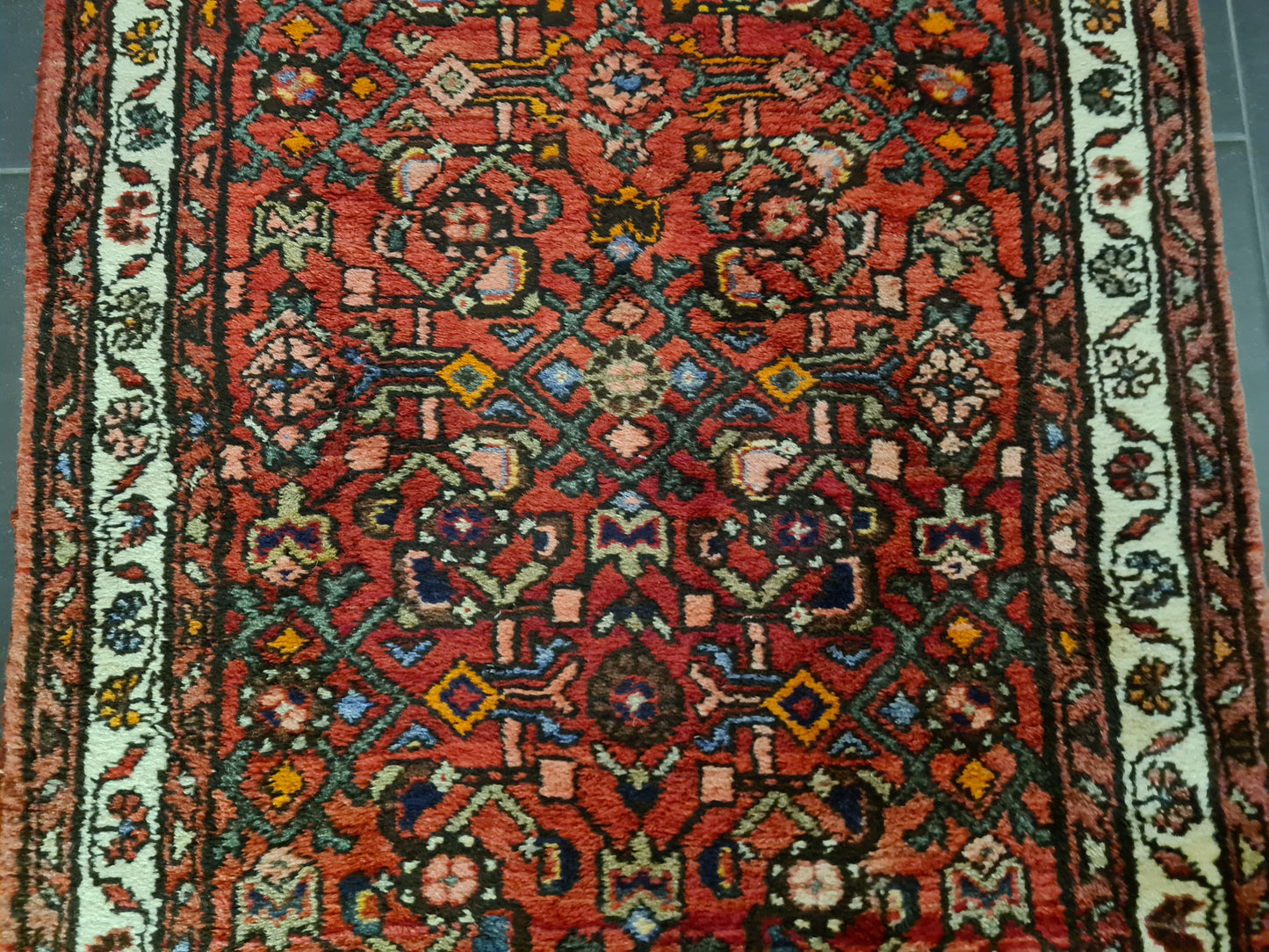 Perserteppich Orientteppich Handgeknüpfter Teppich Läufer Malaya 432x80cm