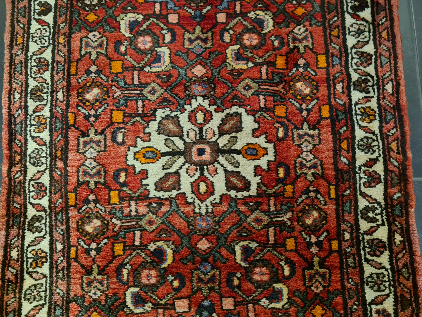 Perserteppich Orientteppich Handgeknüpfter Teppich Läufer Malaya 432x80cm