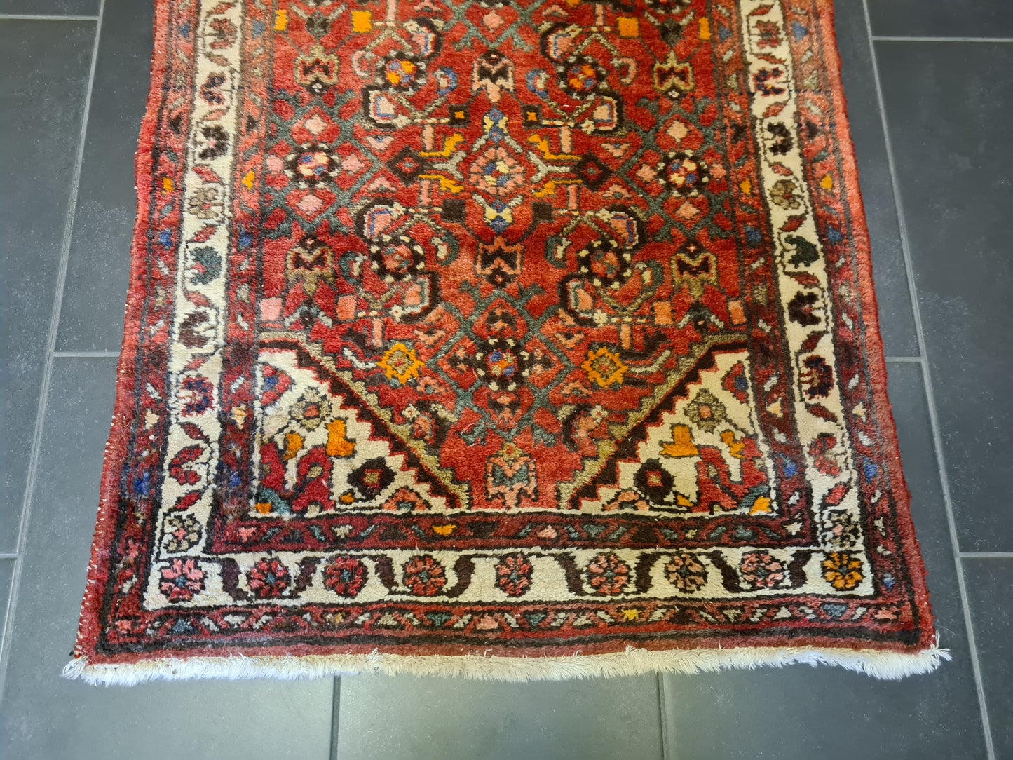 Perserteppich Orientteppich Handgeknüpfter Teppich Läufer Malaya 432x80cm