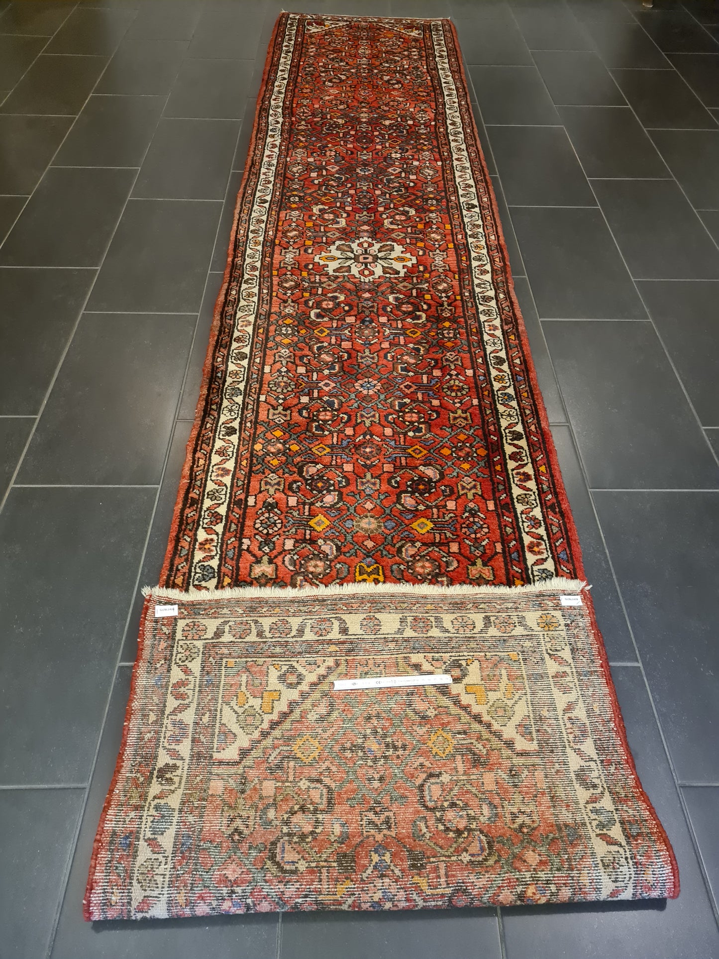 Perserteppich Orientteppich Handgeknüpfter Teppich Läufer Malaya 432x80cm