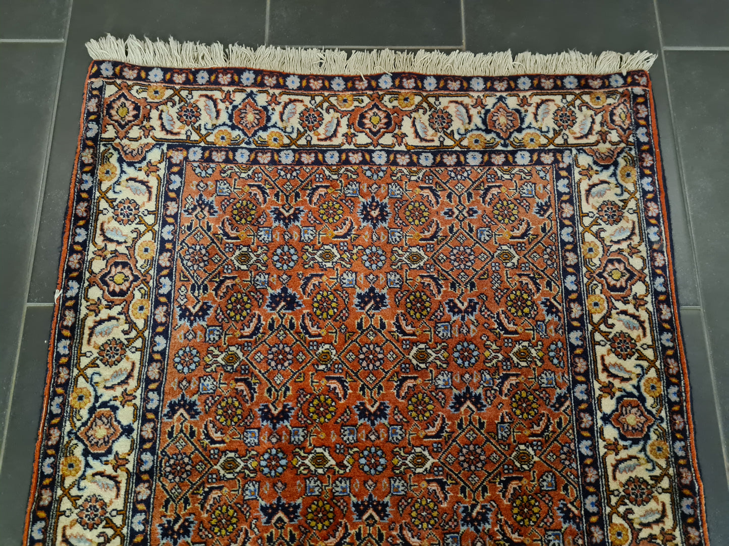 Perserteppich Orientteppich Handgeknüpfter Teppich Läufer Bidjar 212x83cm