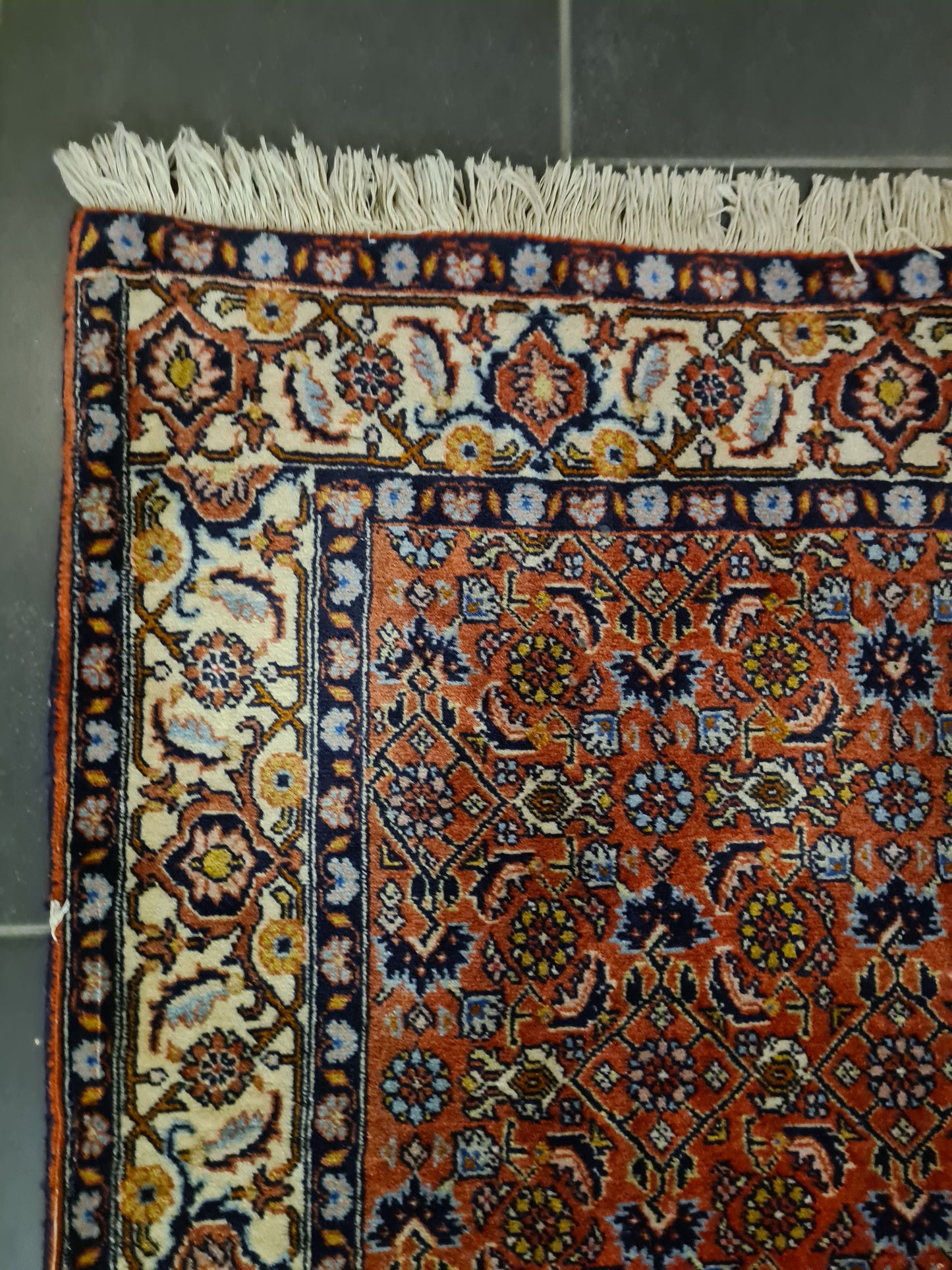 Perserteppich Orientteppich Handgeknüpfter Teppich Läufer Bidjar 212x83cm