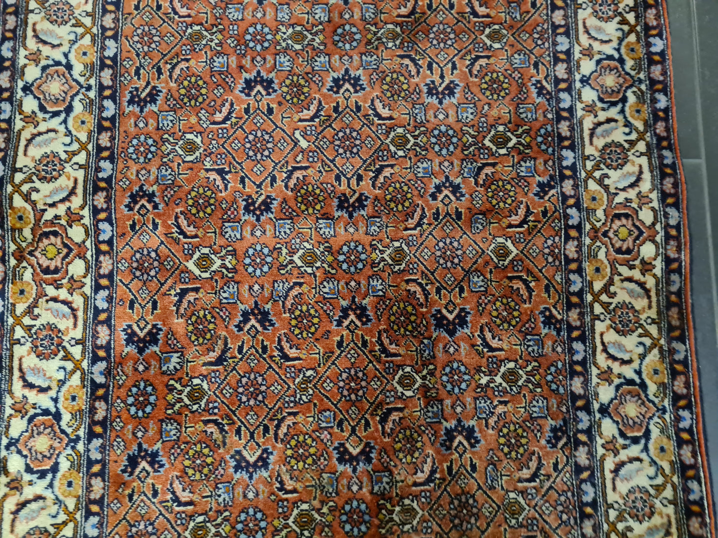 Perserteppich Orientteppich Handgeknüpfter Teppich Läufer Bidjar 212x83cm