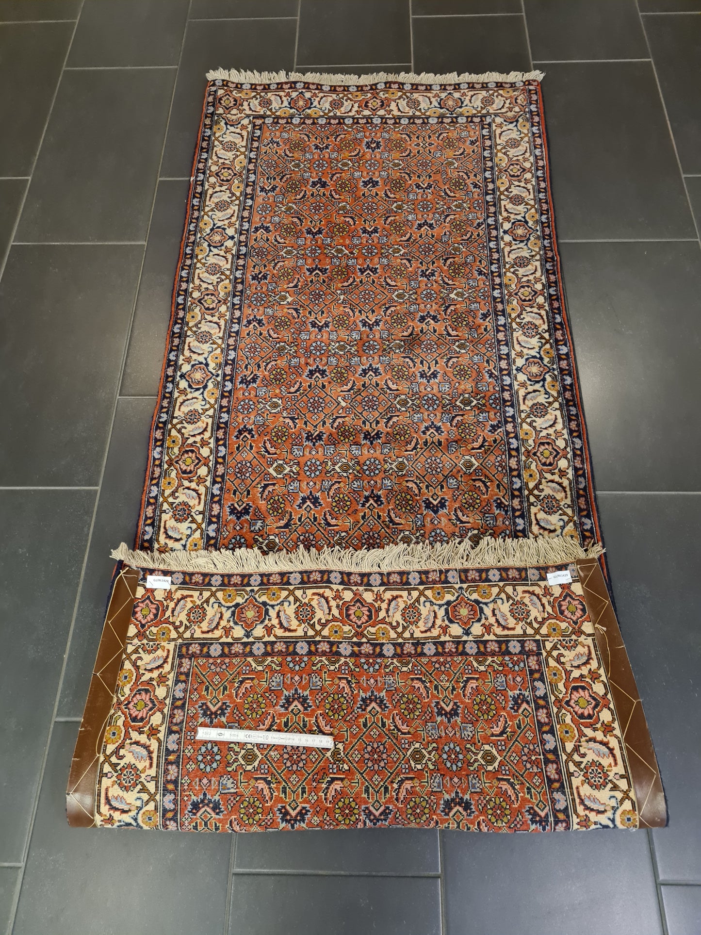 Perserteppich Orientteppich Handgeknüpfter Teppich Läufer Bidjar 212x83cm