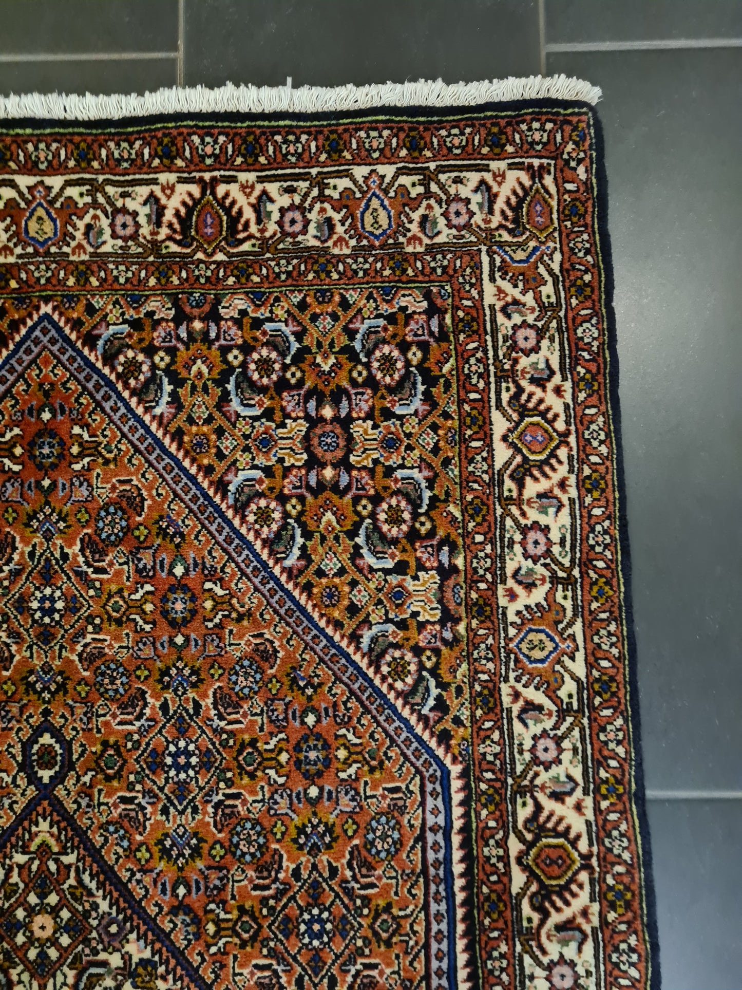 Perserteppich Orientteppich Handgeknüpfter Teppich Bidjar 156x94cm