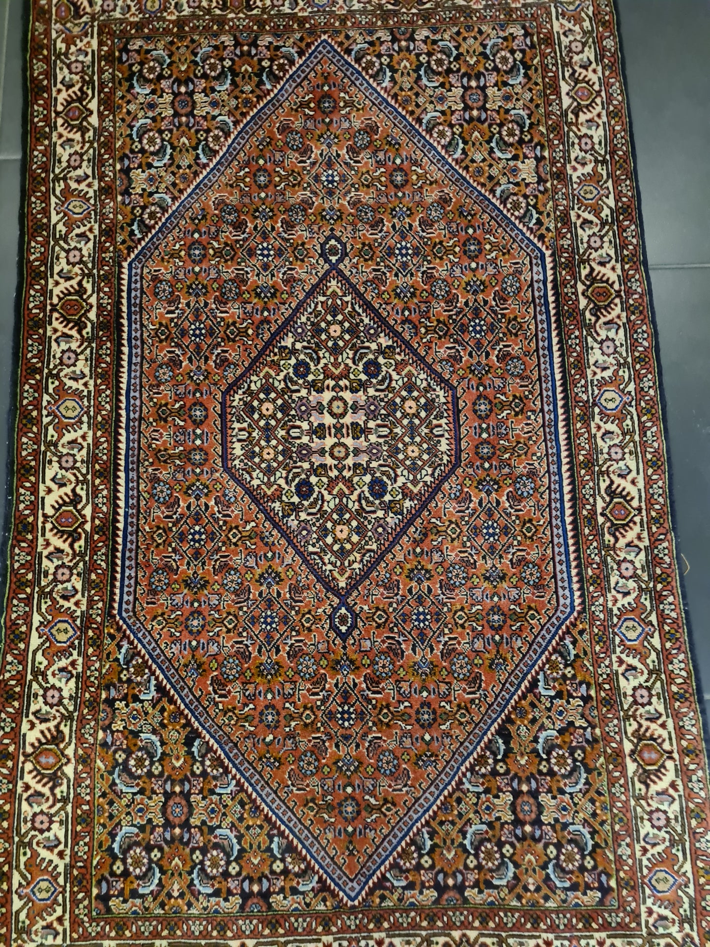 Perserteppich Orientteppich Handgeknüpfter Teppich Bidjar 156x94cm