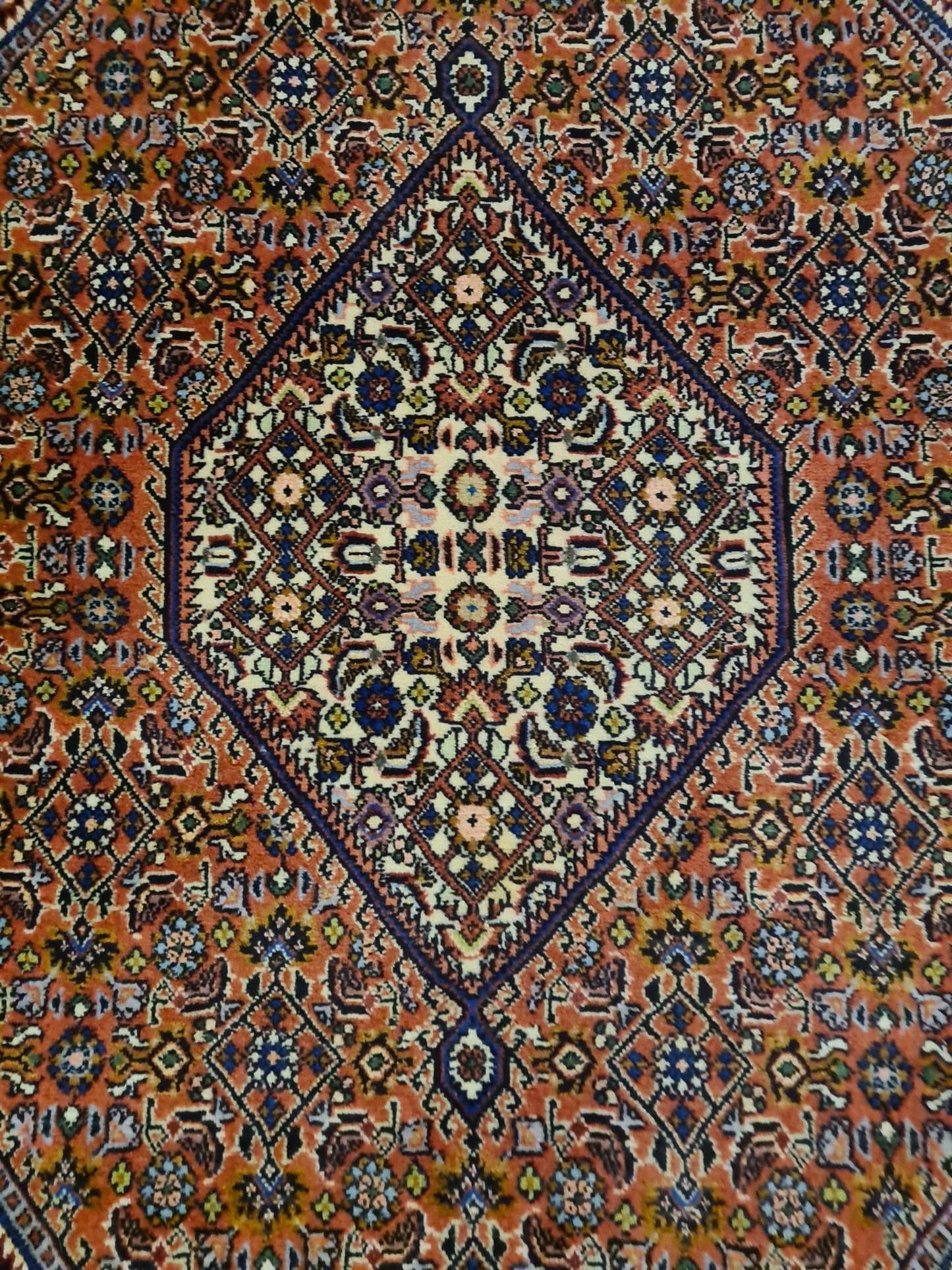 Perserteppich Orientteppich Handgeknüpfter Teppich Bidjar 156x94cm