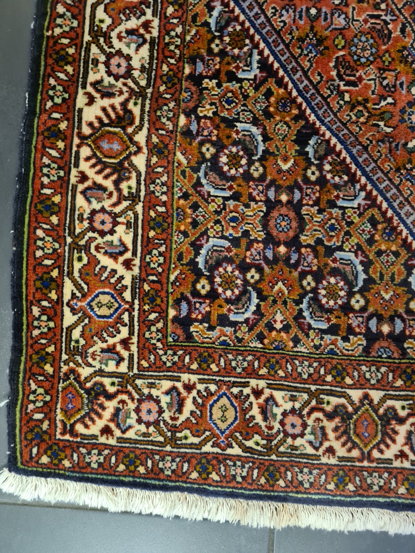 Perserteppich Orientteppich Handgeknüpfter Teppich Bidjar 156x94cm