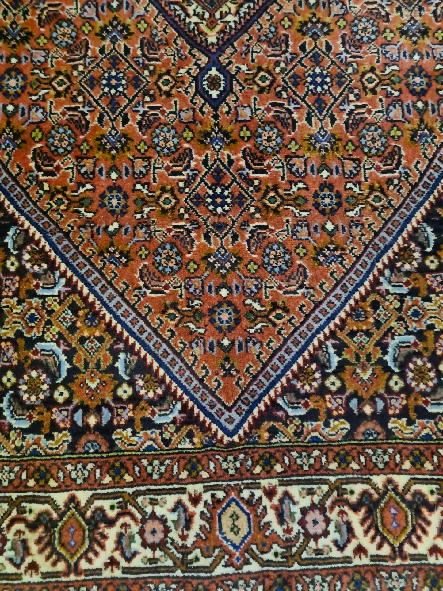 Perserteppich Orientteppich Handgeknüpfter Teppich Bidjar 156x94cm